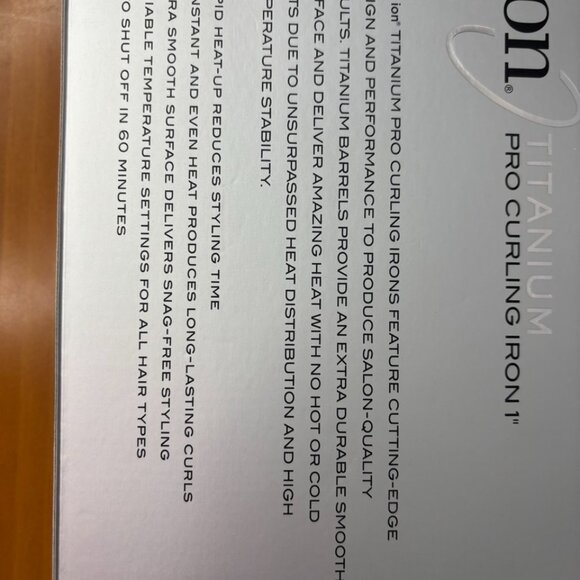 Ion Titanium Pro Curling Iron 1 Inch - Picture 6 of 7